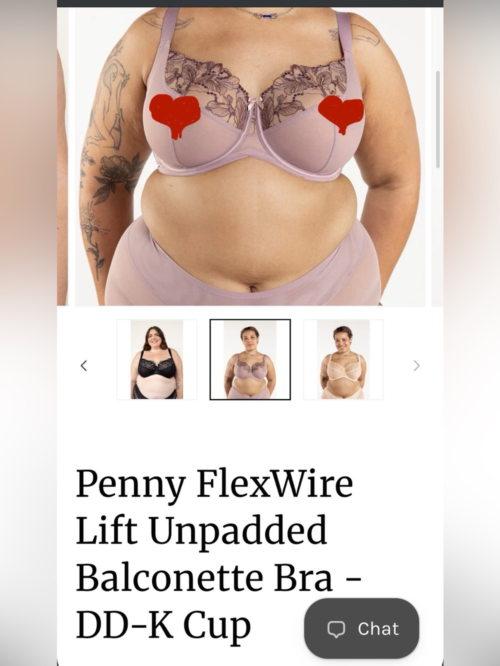 Understance Penny FlexWire Lift Unpadded Balconette Bra 36J